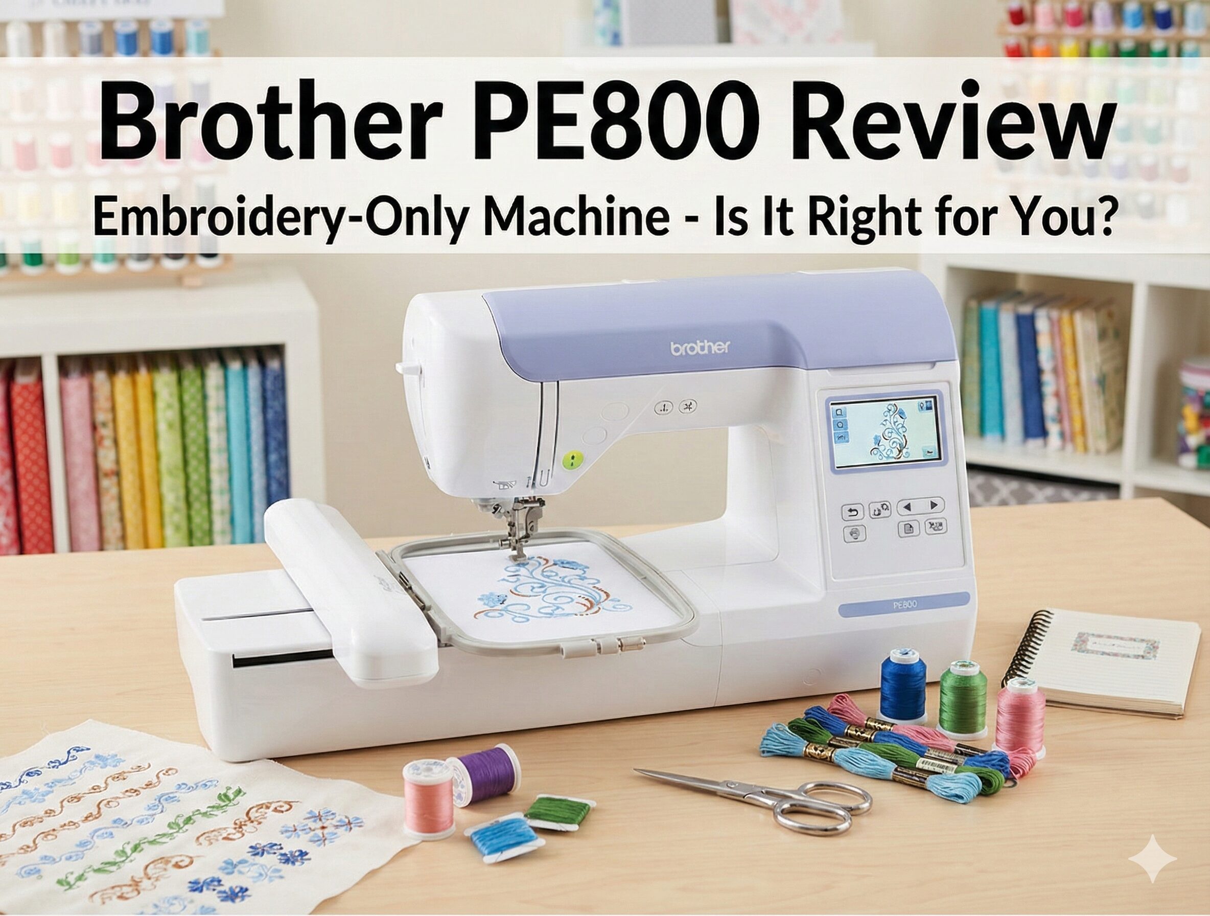 Brother PE800 Embroidery Machine Review