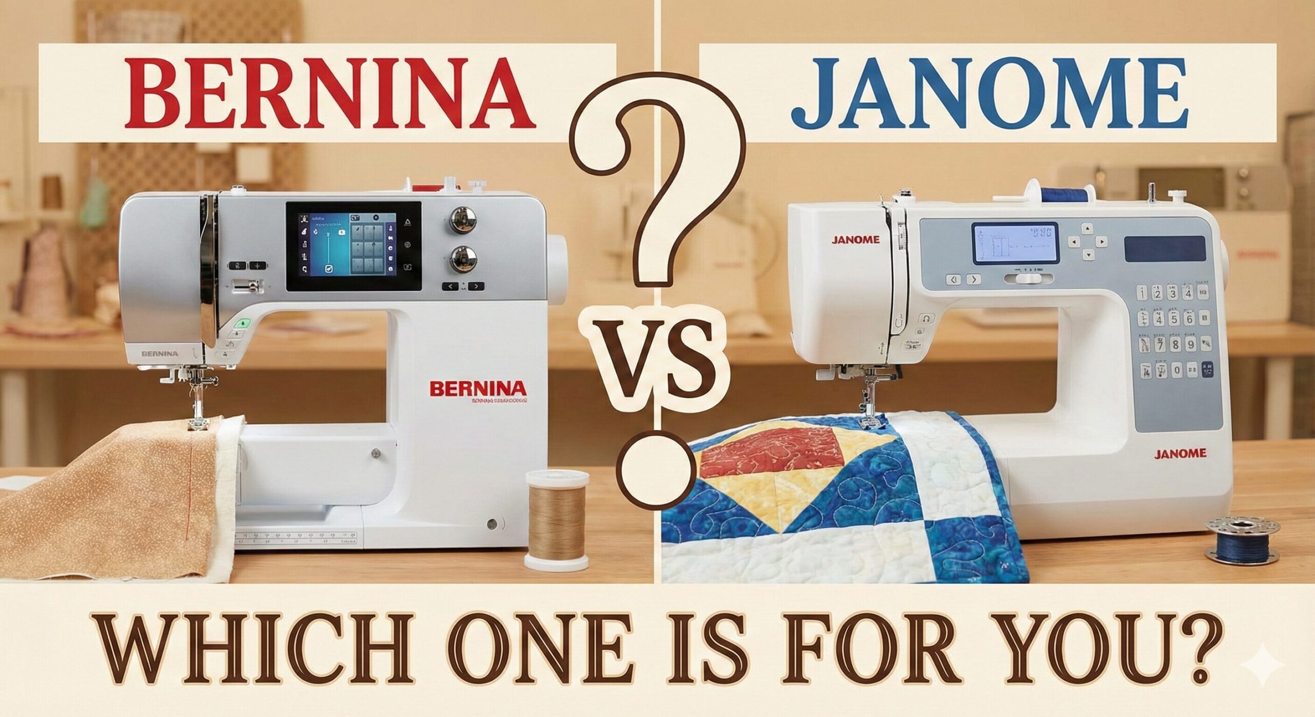 Bernina vs Janome Sewing Machines comparison