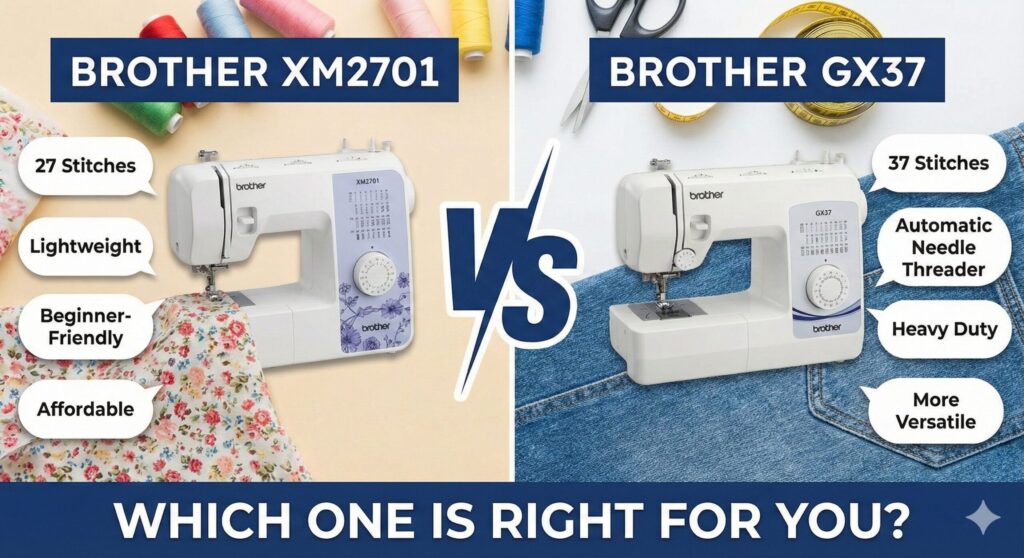 brother xm2701 vs gx37