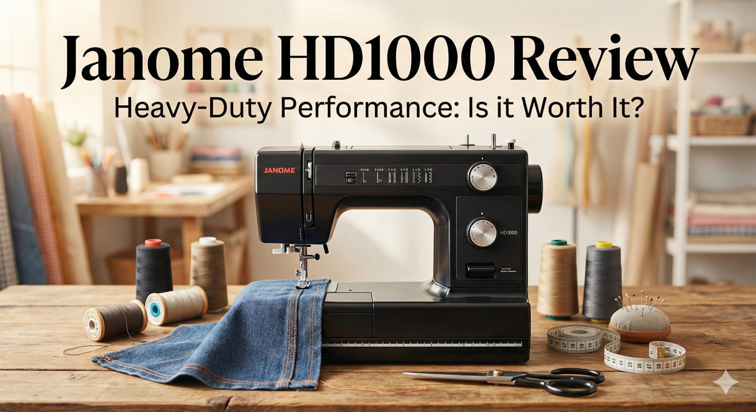 Janome HD1000 Heavy Duty Sewing Machine Review