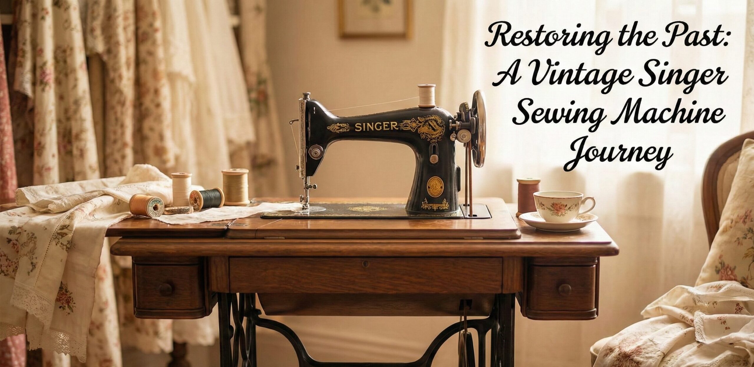 Vintage Singer sewing machine